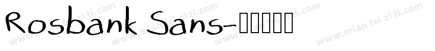 Rosbank Sans字体转换